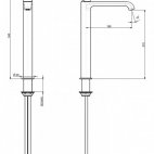 Miscelatore lavabo alto Gioia F.lli Frattini